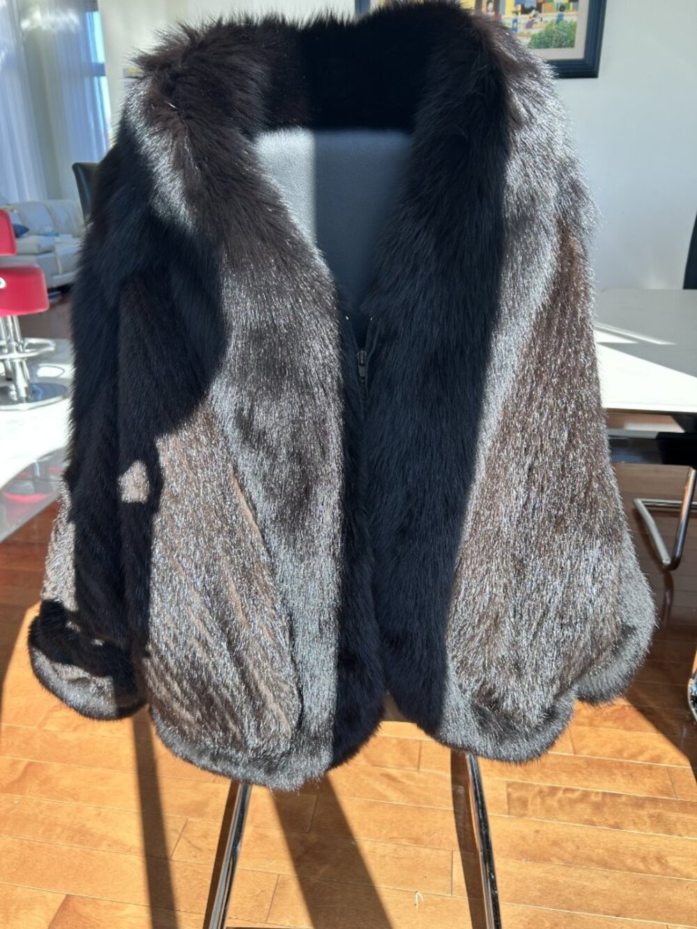 High-end mink fur coat